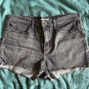Levi's Charcoal Jean Shorts